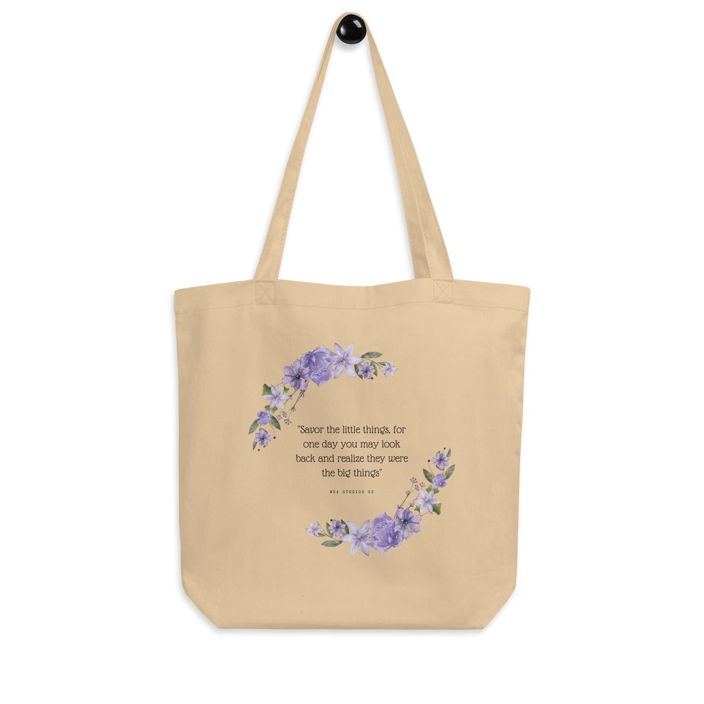 Purple Flowers Tote Bag