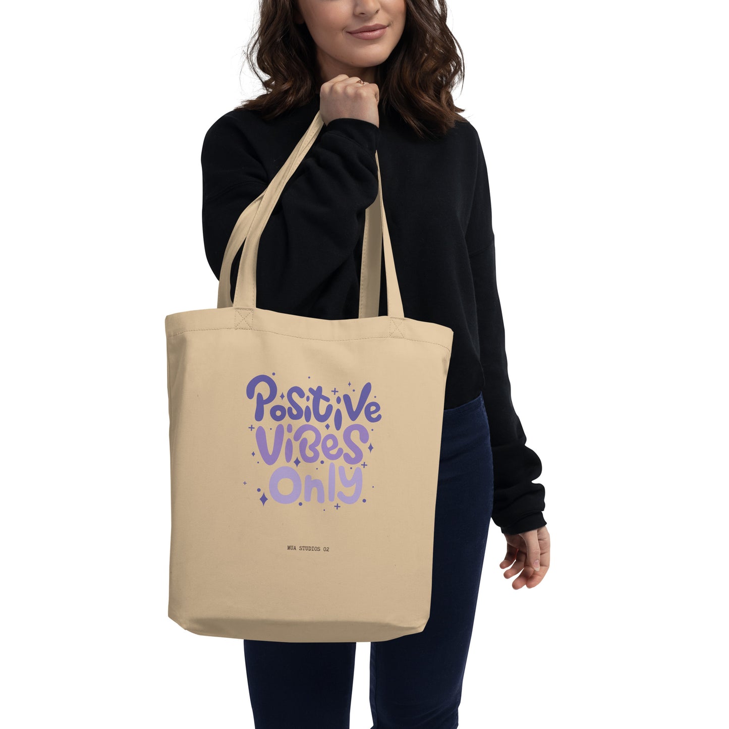 "Positives Vibes Only" Tote Bag