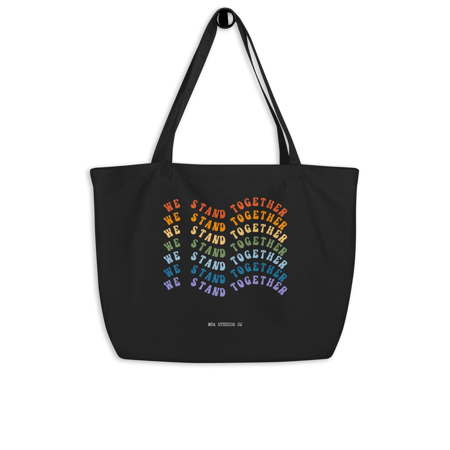 "We stand together" Large organic tote bag