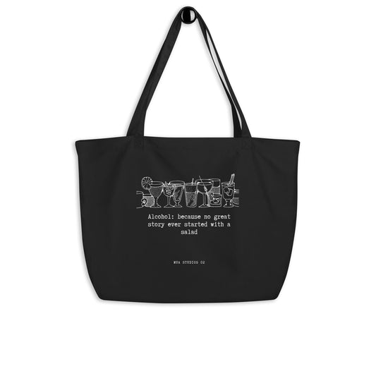 "Funny Story" Large Tote Bag